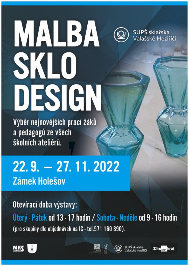 Výstava Malba Sklo Design