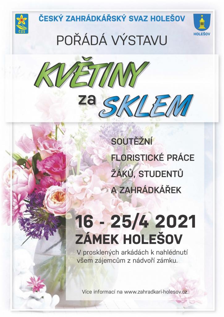Květiny za sklem