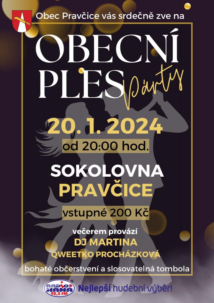 Obecní párty ples Pravčice