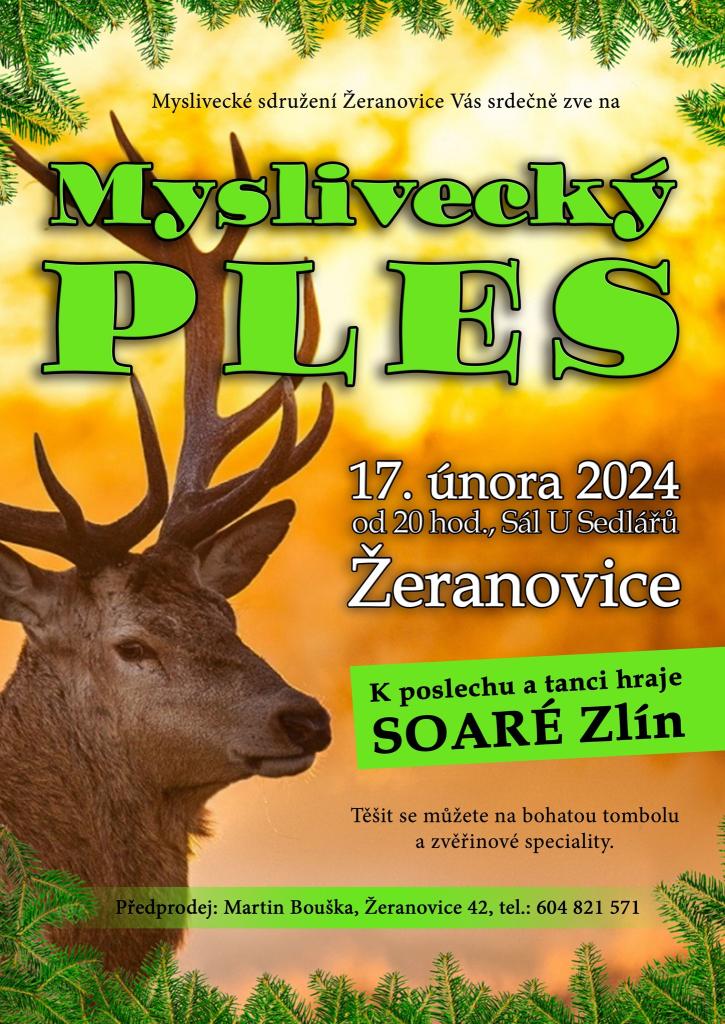 Myslivecký ples Žeranovice