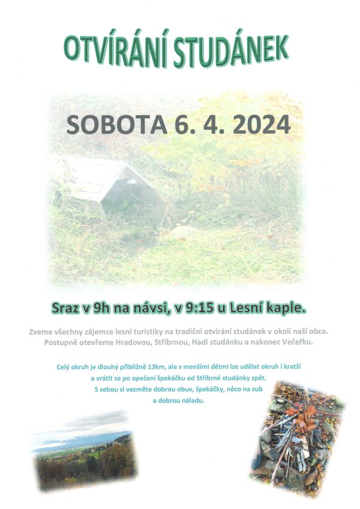 Otvírání studánek 2024