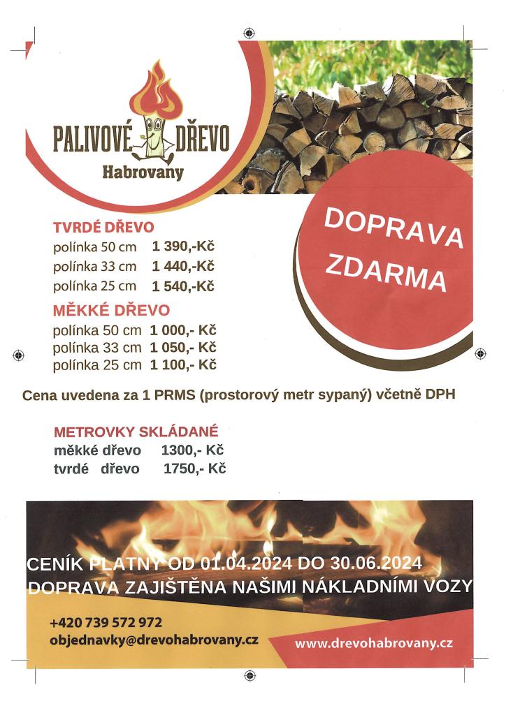 Nabídka palivového dříví