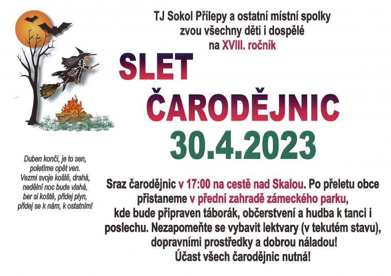 Slet čarodějnic 2023