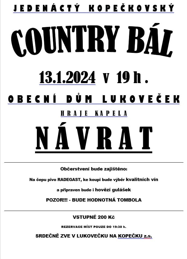 Country bál Lukoveček