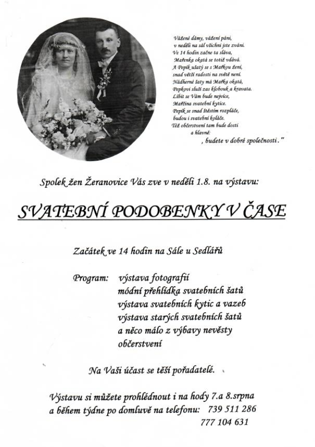Svatební podobenky v čase