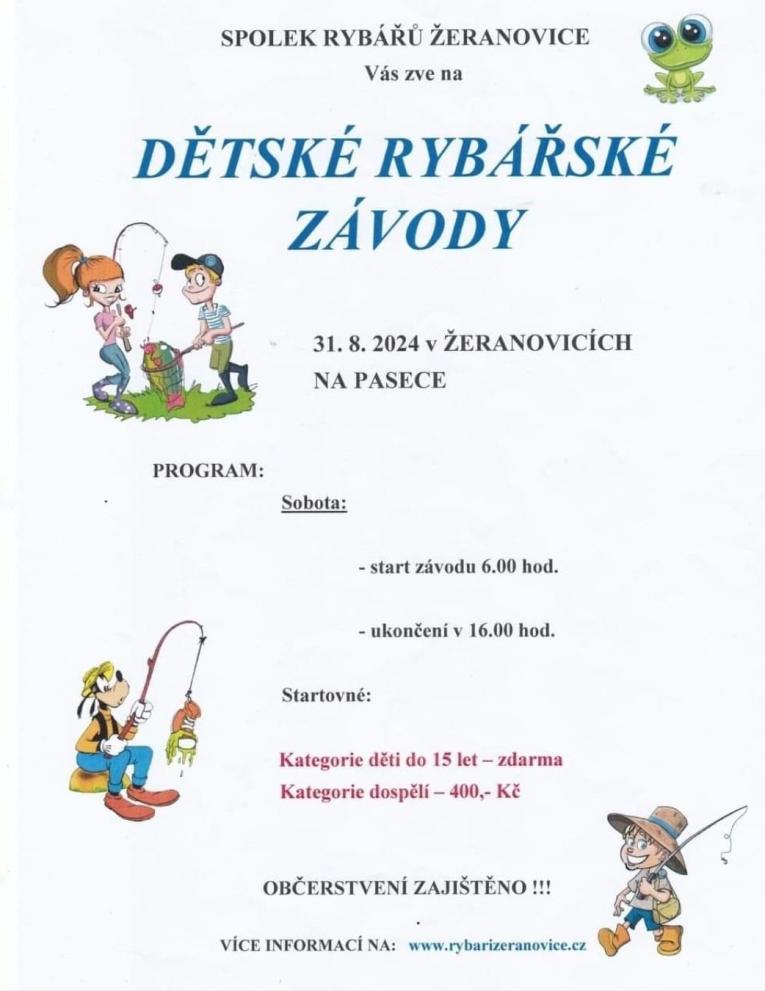 Dětské rybářské závody Žeranovice