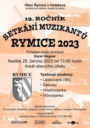 Setkání muzikantů Rymice 2023