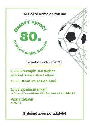 Němčice 80 let fotbalu
