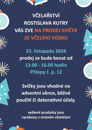 Prodej svíček ze včelího vosku
